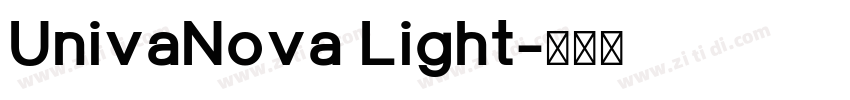 UnivaNova Light字体转换